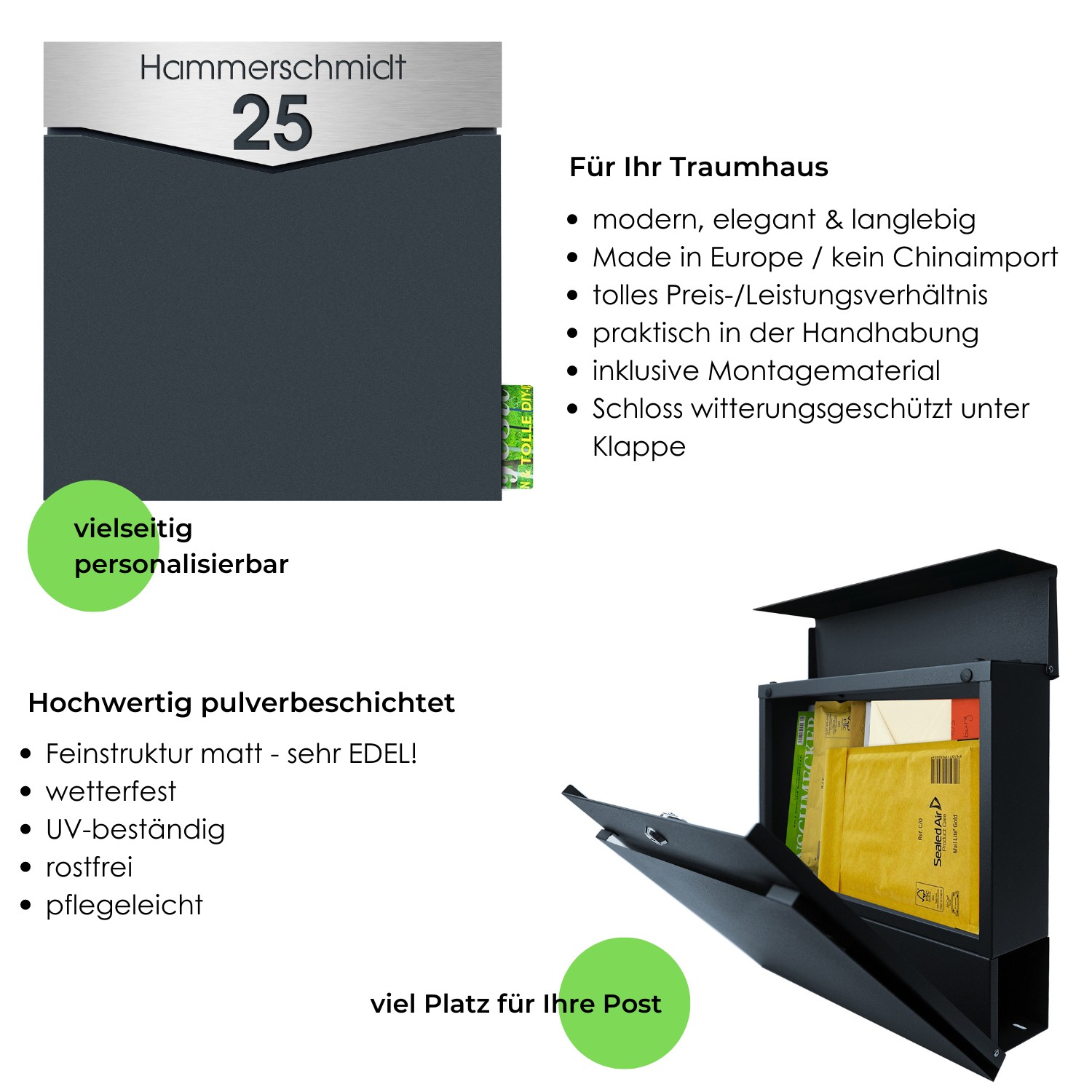 Wamika Briefkasten-Abdeckung 'Herbstbäume', Magnetisch – Dekorativ, Wetterfest, Einfach Zu Wechseln